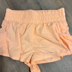 FP Movement by Free People Peach Elastic-Waist Athletic Shorts